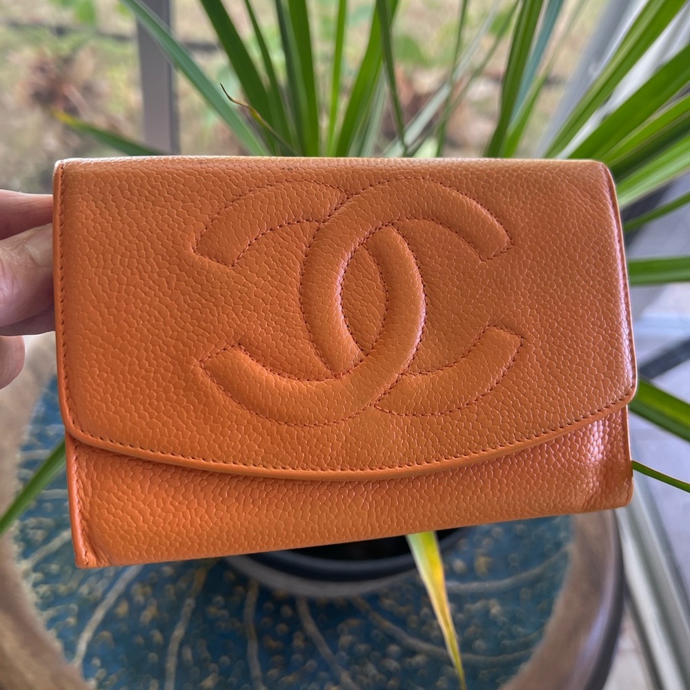 Chanel Orange Leather Women's Bag